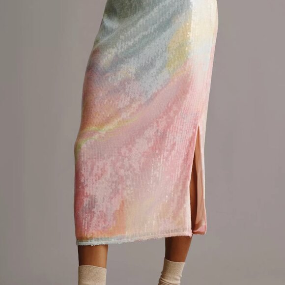 Hutch Pastel Sequin Pencil Skirt New without tags! - Picture 3 of 4